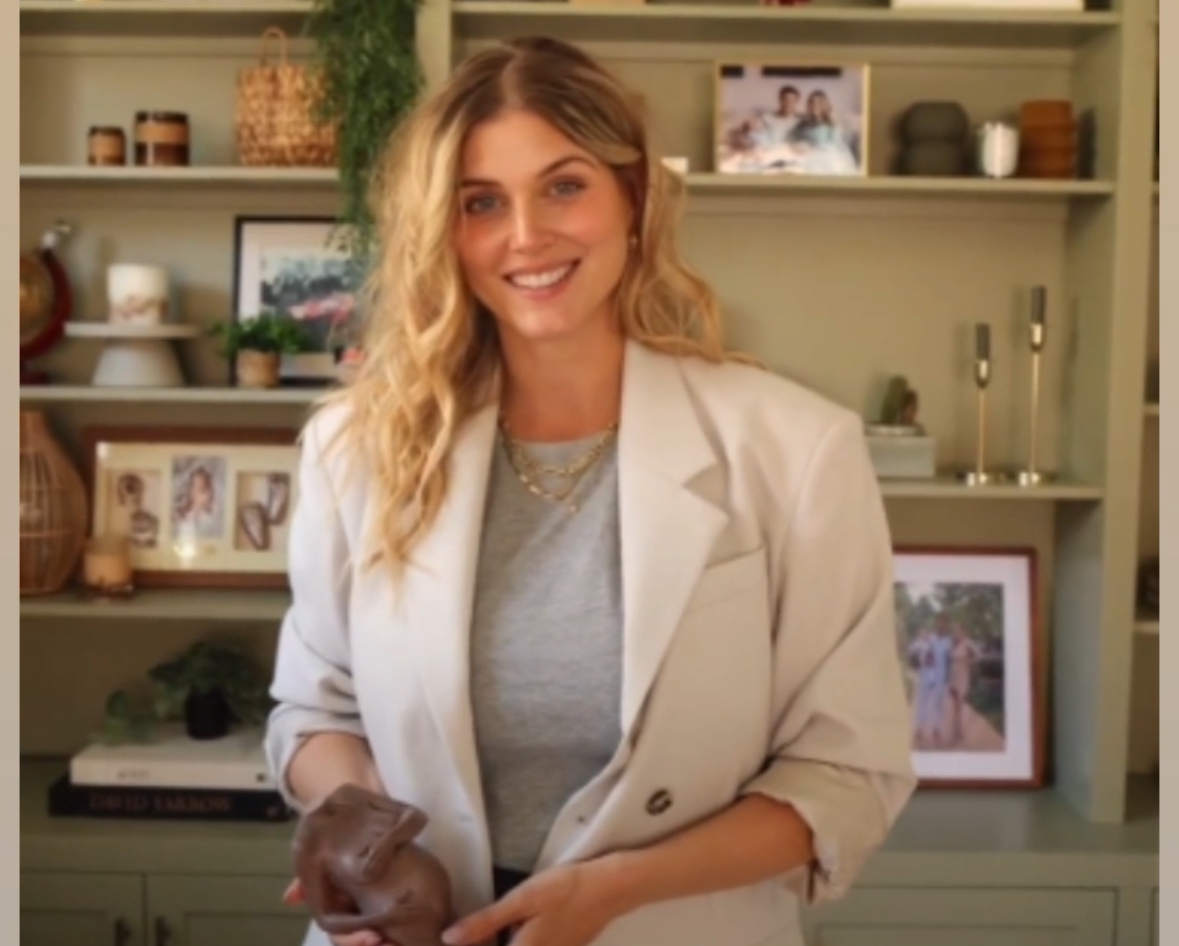 Ashley James pregnancy sculpture bust bump statue
